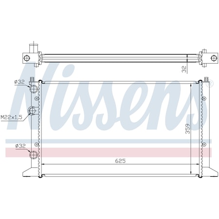 Nissen Nissens Radiator, 65265A 65265A